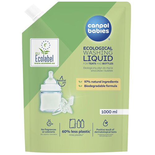 Ekologiczny płyn do mycia CANPOL BABIES Uzupełnienie 1000 ML