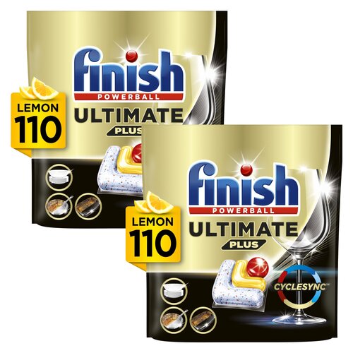 Kapsułki do zmywarki FINISH Powerball Ultimate Plus All in 1 Lemon - 2 x 110 szt.