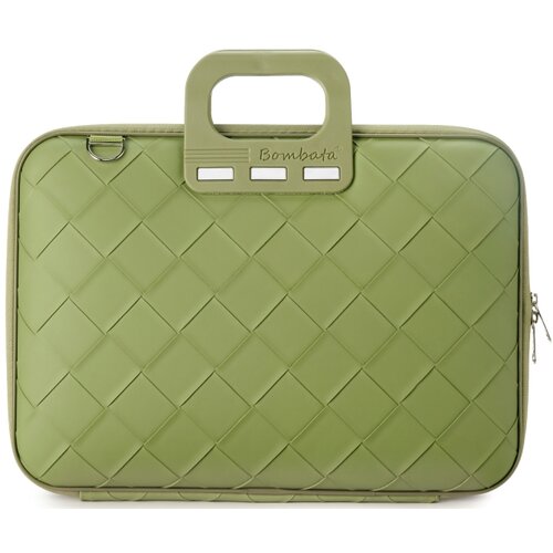 Torba na laptopa BOMBATA Intrecciato 15-16 cali Zielony