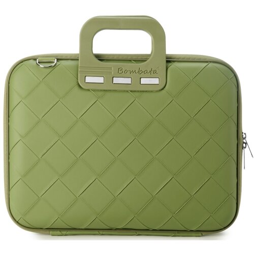 Torba na laptopa BOMBATA Intrecciato 13-14 cali Zielony