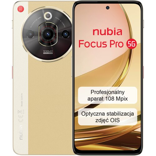 Smartfon NUBIA Focus Pro 5G 8/256GB 6.72" 120Hz Brązowy