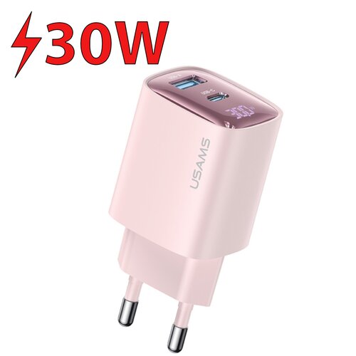 Ładowarka sieciowa USAMS CC229 30W Różowy