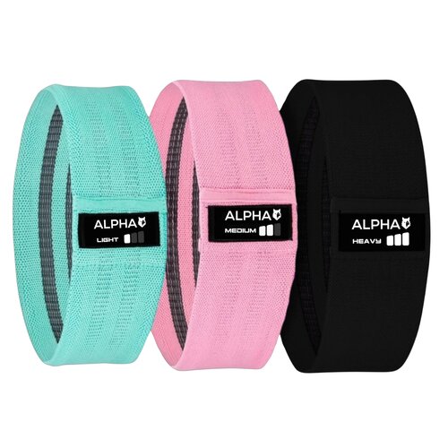 Zestaw gum do ćwiczeń ALPHA Hip Bands HMB-01