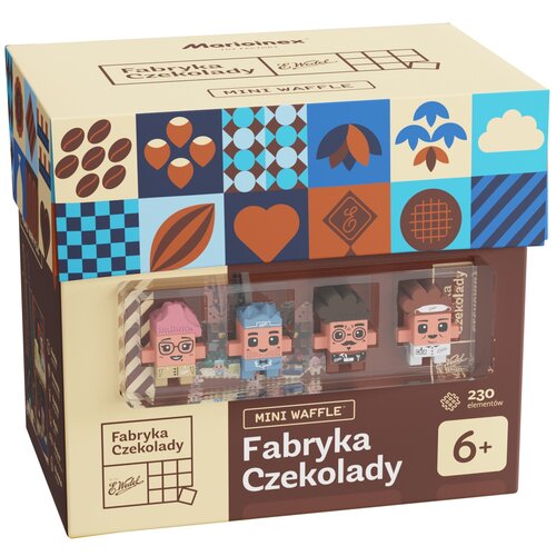 Klocki elastyczne MARIOINEX Mini Waffle Wedel Fabryka Czekolady 906354