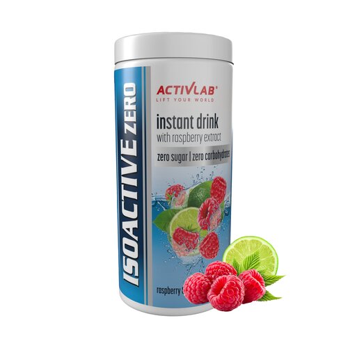 Izotonik ACTIVLAB Isoactive Zero Malina z limonką (225 g)