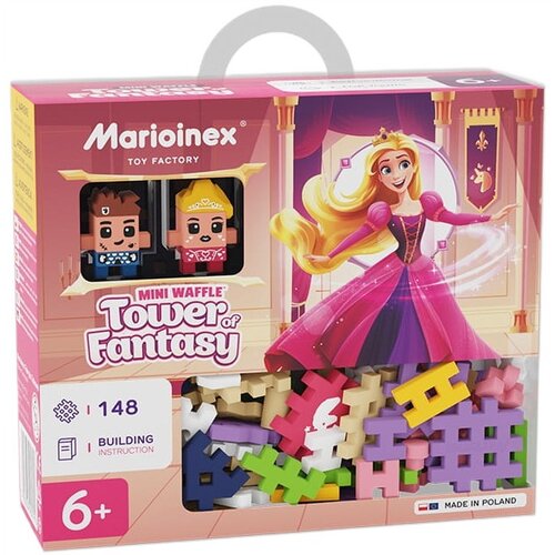 Klocki elastyczne MARIOINEX Mini Waffle Księżniczka: Wieża Fantazji 905791