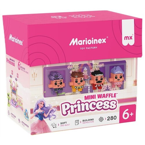 Klocki plastikowe MARIOINEX Mini Waffle Księżniczka 905784