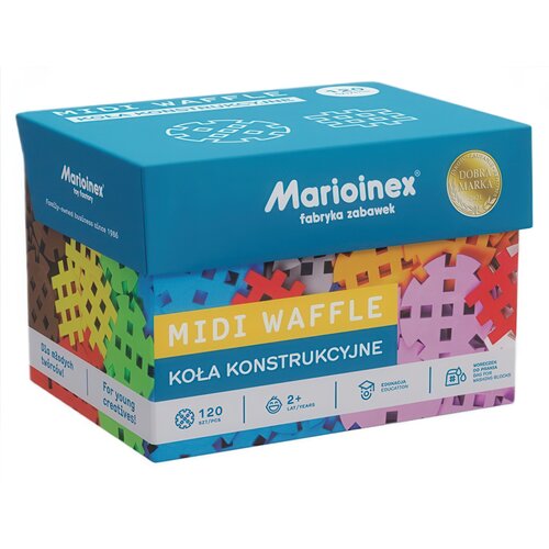 Klocki elastyczne MARIOINEX Midi Waffle Koła elastyczne 904138