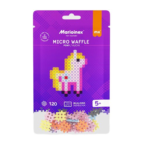 Klocki plastikowe MARIOINEX Micro Waffle Kucyk 905876