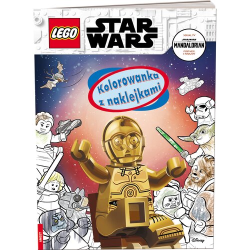 Kolorowanka LEGO Star Wars z naklejkami NA-6303 (okładka miękka)
