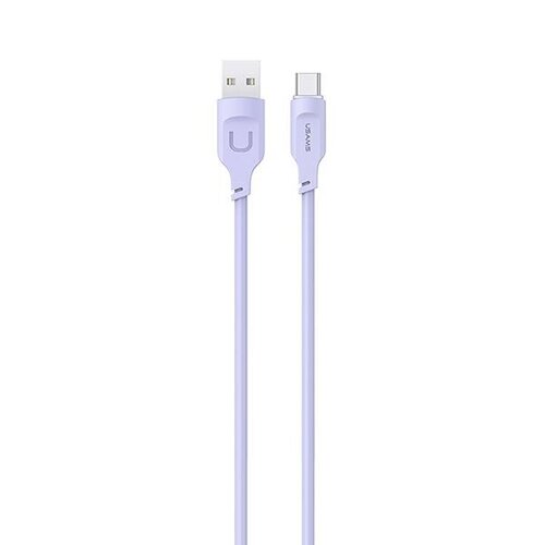 Kabel USB - USB-C USAMS Lithe Series 66W 1.2 m Fioletowy