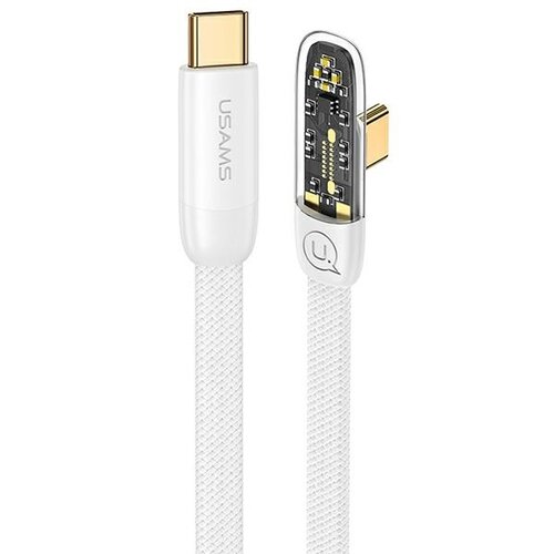 Kabel USB-C - USB-C USAMS US-SJ587 PD 100W 2m Biały