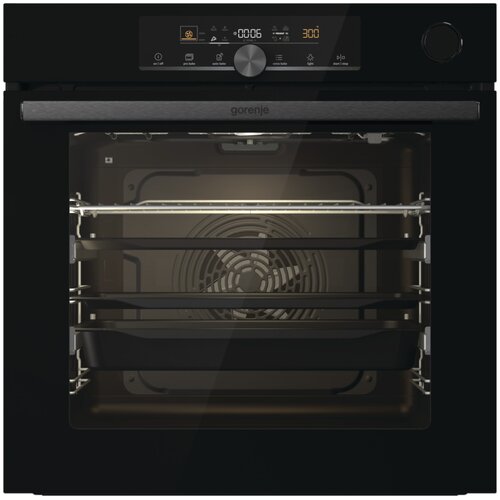 Piekarnik GORENJE BSA6747A04BG Elektryczny Czarny A+ Funkcja Pizza, termosonda