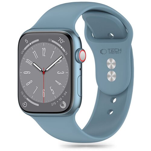 Pasek TECH-PROTECT Silicone do Apple Watch 6/7/8/9/10/SE/Ultra 1/2 (44/45/46/49mm) Niebieski
