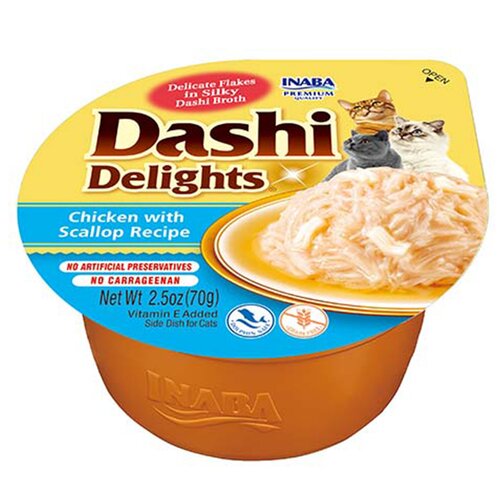 Karma dla kota INABA Dashi Delights Chicken Scallop 70 g