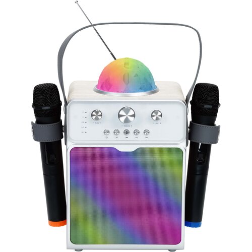 Power audio MUSICMATE MM-SK200 Apex Smart Mikrofon Karaoke Biały
