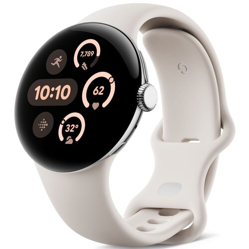 GOOGLE Pixel Watch 3 45mm Porcelanowy LTPO Amoled do 2000 nitow Smartwatch niskie ceny i opinie w Media Expert