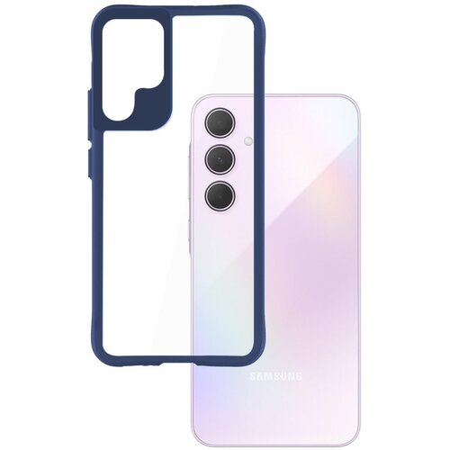 Etui 3MK Satin Armor Case+ do Samsung Galaxy A35 5G Przezroczysto-niebieski