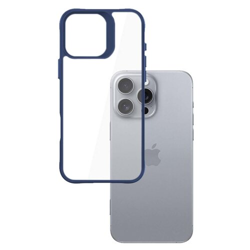 Etui 3MK Satin Armor Case+ do Apple iPhone 16 Pro Max Przezroczysto-niebieski