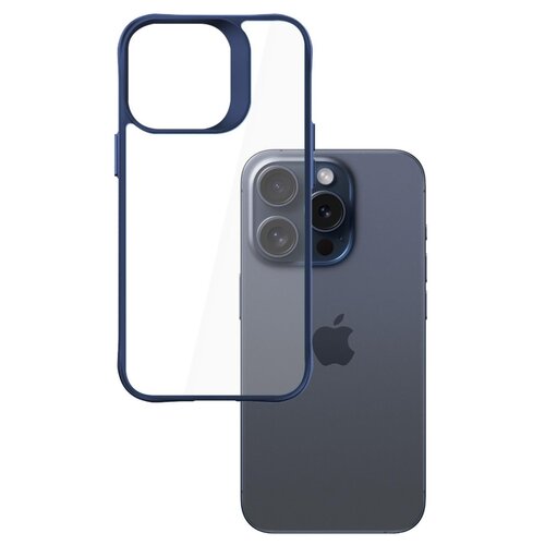 Etui 3MK Satin Armor Case+ do Apple iPhone 15 Pro Max Przezroczysto-niebieski