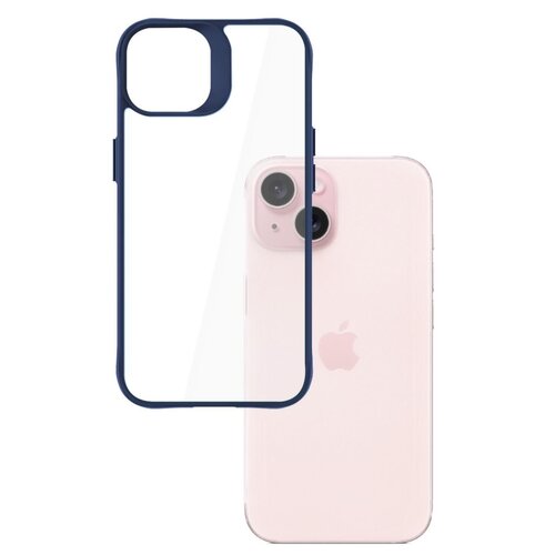 Etui 3MK Satin Armor Case+ do Apple iPhone 15 Przezroczysto-niebieski