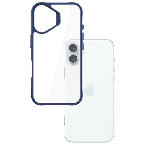 Etui 3MK Satin Armor Case+ do Apple iPhone 16 Plus Przezroczysto-niebieski