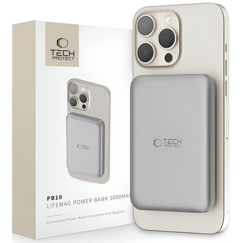 Powerbank TECH-PROTECT PB10 LifeMag MagSafe 5000 mAh 15W Tytan