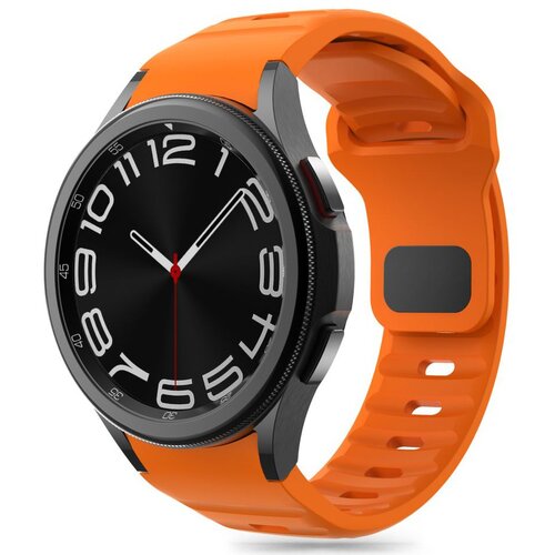 Pasek TECH-PROTECT Silicone Line do Samsung Galaxy Watch 4/5/5 Pro/6/FE Pomarańczowy