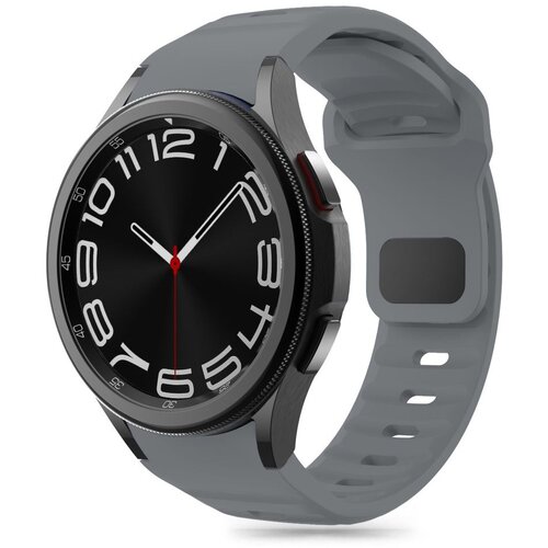 Pasek TECH-PROTECT Silicone Line do Samsung Galaxy Watch 4/5/5 Pro/6/FE Szary