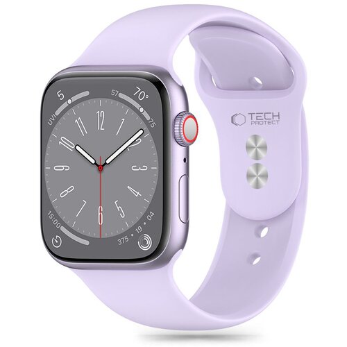 Pasek TECH-PROTECT Silicone do Apple Watch 6/7/8/9/10/SE/Ultra 1/2 (44/45/46/49mm) Fioletowy