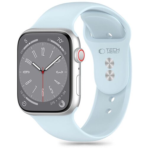 Pasek TECH-PROTECT Silicone do Apple Watch 6/7/8/9/10/SE (40/41/42mm) Błękitny