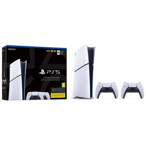 Konsola SONY PlayStation 5 Digital Slim + Kontroler SONY DualSense Biały