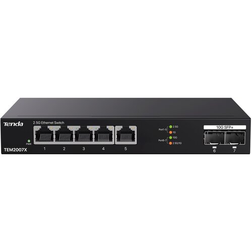 Switch TENDA TEM2007X 2.5 Gigabit Ethernet, 7 portów