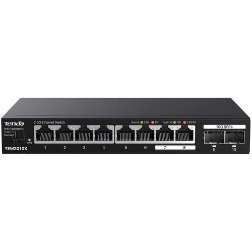 Switch TENDA TEM2010X 2.5 Gigabit Ethernet, 10 portów