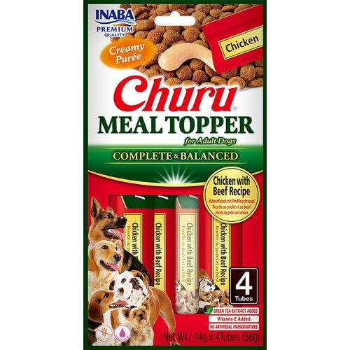 Przysmak dla psa INABA Churu Meal Topper Kurczak z wołowiną (4 x 14 g)