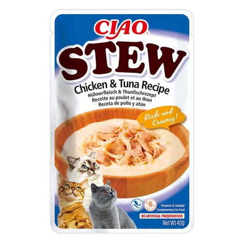 Karma dla kota INABA Ciao Stew Chicken & Tuna 40 g