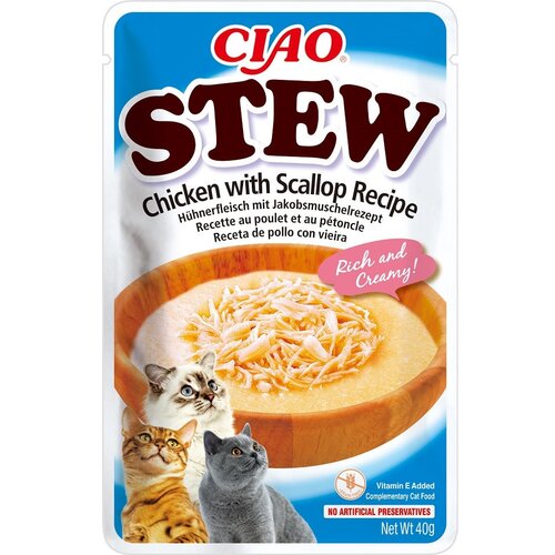 Karma dla kota INABA Ciao Stew Chicken With Scallop 40 g