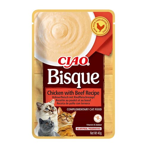 Karma dla kota INABA Ciao Bisque Kurczak z wołowiną 40 g