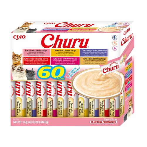 Przysmak dla kota INABA Ciao Churu Variety Tuńczyk (60 x 14 g)