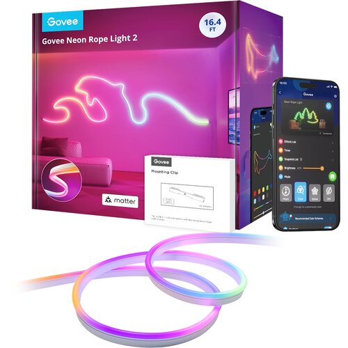Taśma LED GOVEE Neon Rope Light 2 H61D5 5 m Wi-Fi/Bluetooth