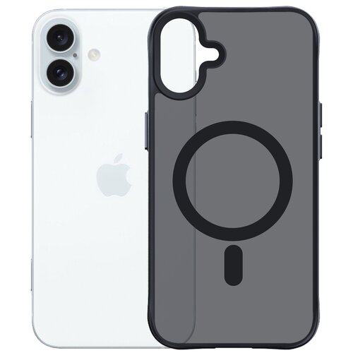 Etui 3MK Smoke Guardx MagCase do Apple iPhone 16 Czarny transparentny
