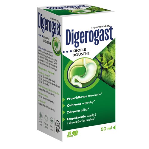 Suplement na trawienie WEGAFARM Digerogast (50 ml)