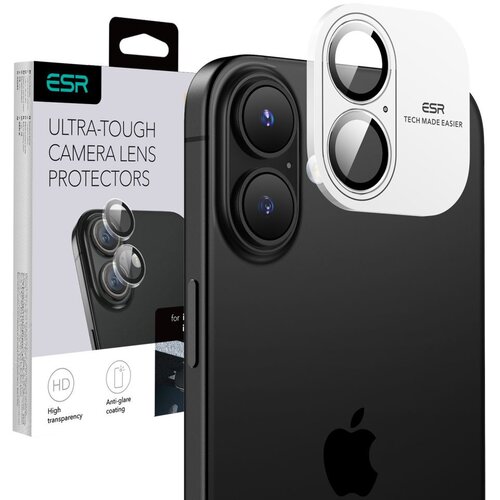 Szkło hartowane na obiektyw ESR Armorite Camera Protector do Apple iPhone 16/16 Plus Przezroczysty