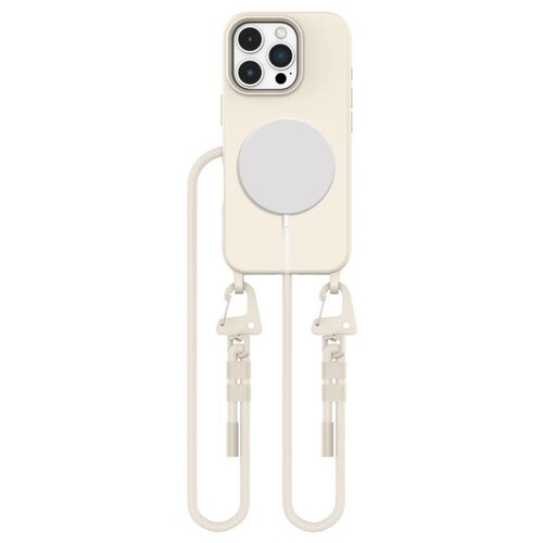 Etui TECH-PROTECT MagNecklace MagSafe do Apple iPhone 16 Pro Max Kremowy