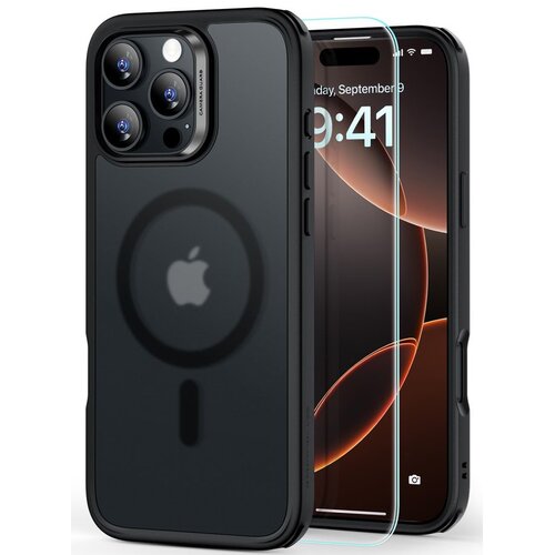 Etui ESR Classic Hybrid HaloLock MagSafe + Tempered Glass do Apple iPhone 16 Pro Max Czarny