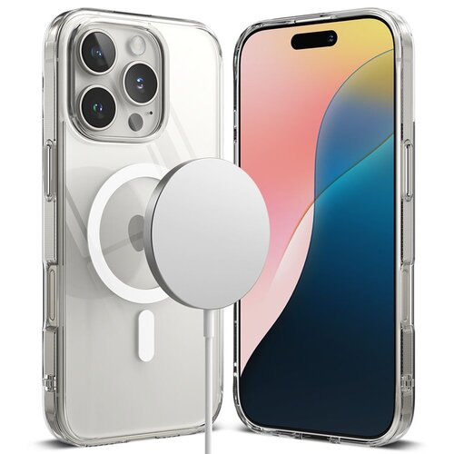 Etui RINGKE Fusion Magnetic Magsafe do Apple iPhone 16 Pro Max Przezroczysty