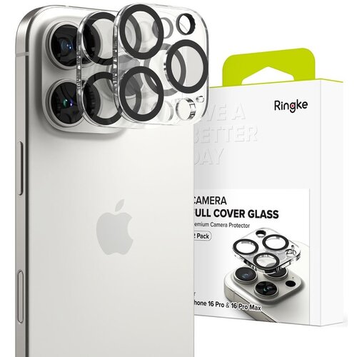 Nakładka na obiektyw RINGKE Camera Protector do Apple iPhone 16 Pro/16 Pro Max Przezroczysty (2 szt.)