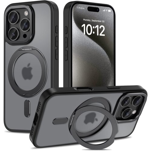 Etui TECH-PROTECT MagRing MagSafe do Apple iPhone 16 Pro Czarny Mat