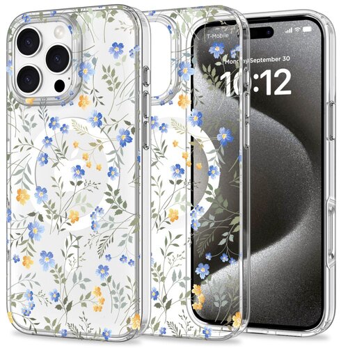 Etui TECH-PROTECT MagMood MagSafe do Apple iPhone 16 Pro Spring Flowers