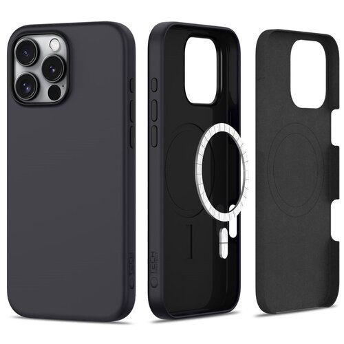 Etui TECH-PROTECT Silicone MagSafe do Apple iPhone 16 Pro Czarny Mat